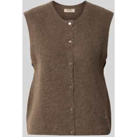Regular fit cardigan van elastische alpacamix met knoopsluiting