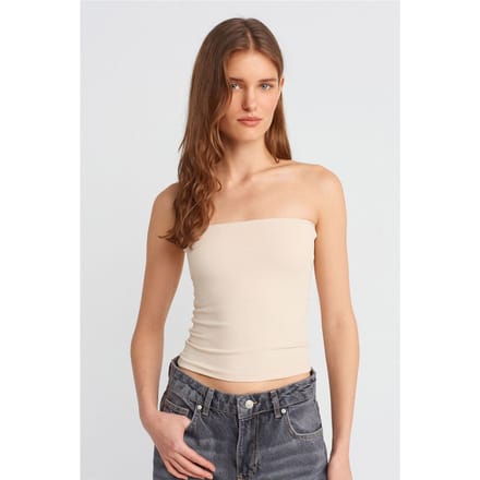 Strapless Bodycon Bandeau Blouse