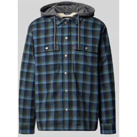 Regular fit overhemdjack met capuchon, model 'FRANCISCO'