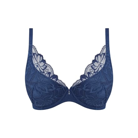 Wacoal Abellia Plunge Push-Up BH Navy Peony Blauw 70 B