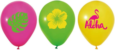 Globos 12 Inch Aloha Balloons - 6 pcs.