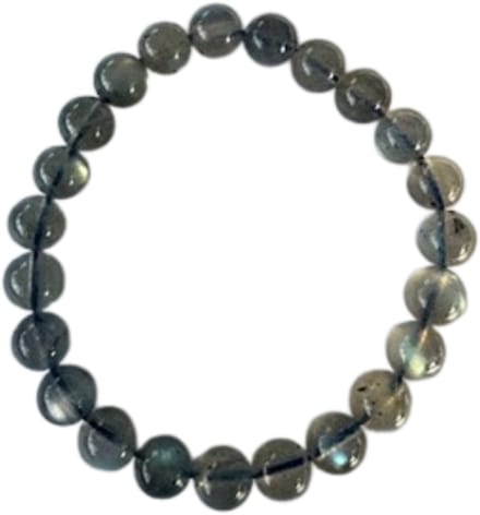 Labradoriet edelstenen armband 8 mm bescherming maat 18