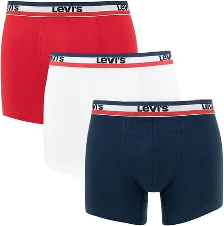 Set van 3 Levi's SPRTSWR LOGO BOXER BRIEF boxershorts voor heren, ondergoed, broek