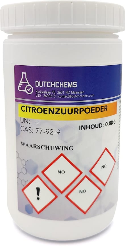 Citroenzuurpoeder - Citroenzuur - 800g - Ontkalker - Allesreiniger