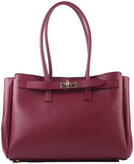 Giuliano handtas Josephine - Bordeaux - Suède - Made in Italy