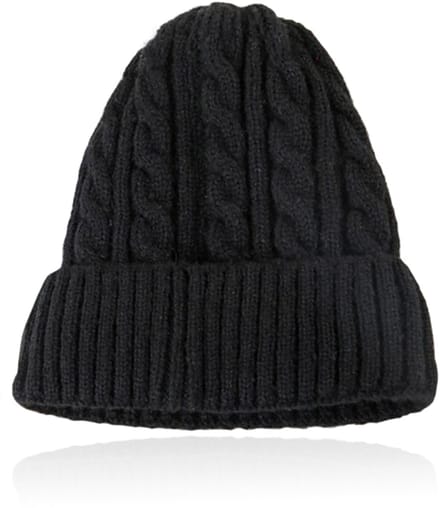 LGT JWLS Dames Beanie in Zwart met Kabelmotief
