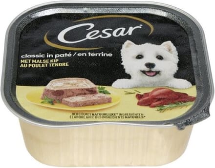 5x Cesar Hondenvoer - Classic - Kip in Paté - Maaltijdkuipjes -300g