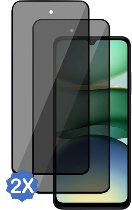 2x TechNow Privé Screenprotector geschikt voor Xiaomi Redmi A5 4G Screenprotector - Privacy Beschermglas - Rounded - Privacy Proteqt+