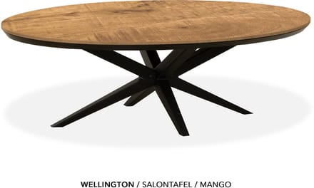 Maxfurn - Ovale salontafel | Zeer krasvast met verjongde rand| Kleur: Mango