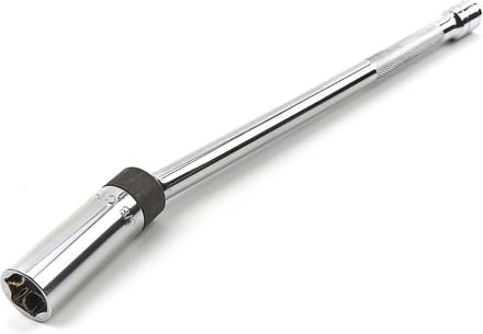 HBM bougiesleutel magnetisch met kniegewricht extra Lang 3/8 opname