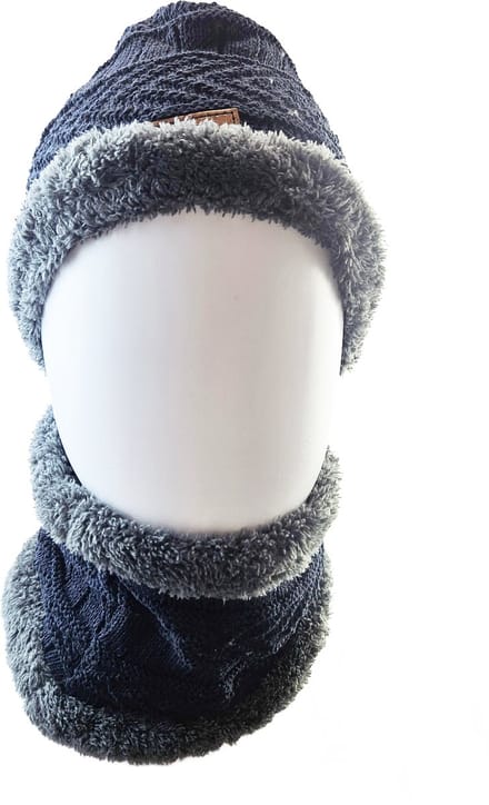 BamBella® Muts sjaal winter Heren imitatie leer warme borg fleece binnenkant