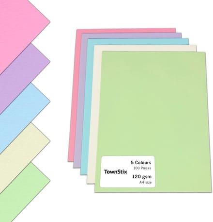 Dailygoody - Gekleurd Papier - A4 120 g/m² - voor Knutselen - 5