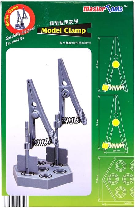 Master Tools Modelbouwdecoratie - 09914 Modelbouw Klem met 2 Verschillende Klemmen Houder