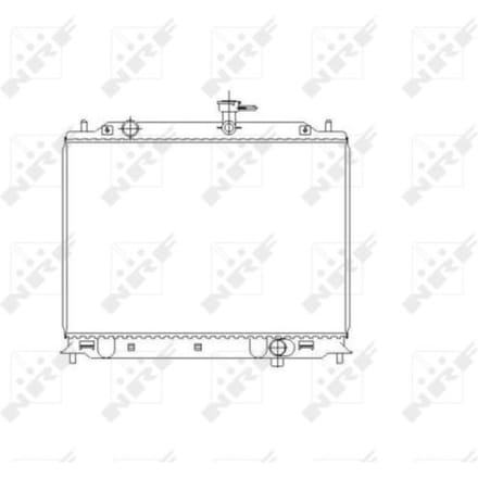 Radiator, motorkoeling NRF 53492