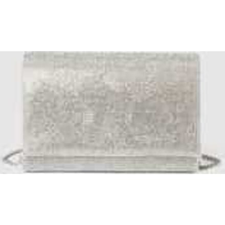 Clutch met all-over siersteentjes