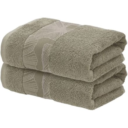 LIVARNO Handdoeken, 2 stuks, 50 x 100 cm, 500 gsm (groen)