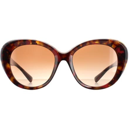 Valentino Butterfly Dames Red Havana Bruin Gradiënt VA4113 Zonnebril