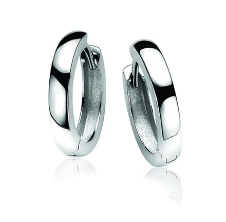 Zinzi zilveren oorringen 17 x 3mm glad met luxe klapsluiting ZIO186