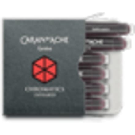 Caran d'ache vulpenvulling chromatics per 6 stuks, infrared