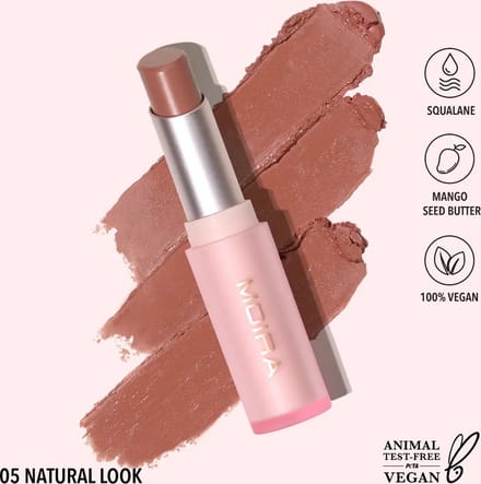 Moira - Signature Lipstick - 05 - Natural Look - VEGAN - Lippenstift - 3,2 g