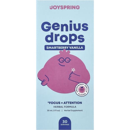 JoySpring, Genius Druppels, Focus + Aandacht, Smartberry Vanille, 30ml (1 fl oz)