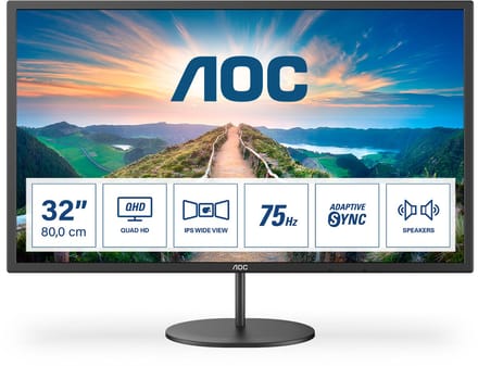 32" AOC Q32V4 - 2560x1440 (QHD) - 75Hz - IPS