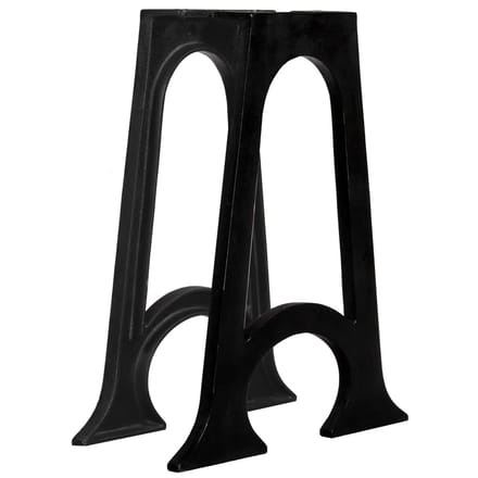 vidaXL - Eettafelpoten - met - gewelfde - onderkant - 2 - st - A-frame - gietijzer