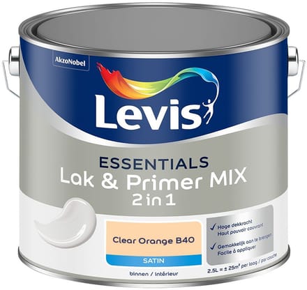 Levis - Essentials Lak & Primer Mix - Clear Orange B40 - Mengverf - 2,5 L
