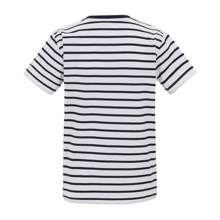 Regatta Bosley Stripe T-shirt voor kinderen/Kinderen (Wit/Zwaar)