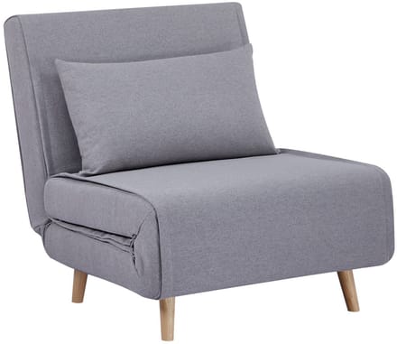 sweeek - Omvormbare fauteuil stof houten frame 1 zitplaats