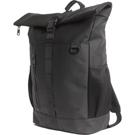 Lyle & Scott Weather Resistant Roll Top Bag jet black