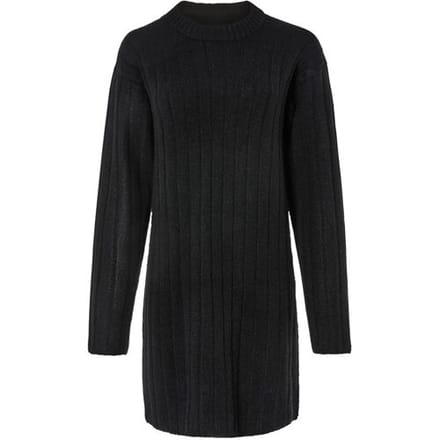 ESMARA Gebreide dames jurk (Zwart, XS (32/34))