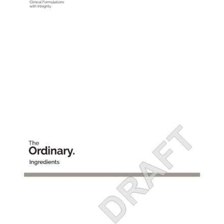 The Ordinary - The Ordinary