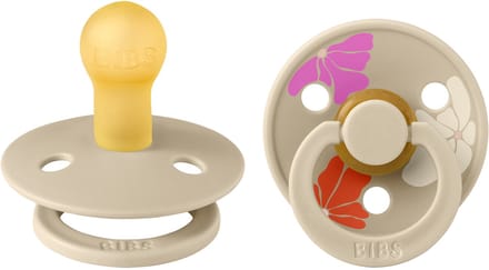 BiBs Studio Morning Bloom Fopspeen - 0-6 Mnd - 2 Stuks - Vanilla