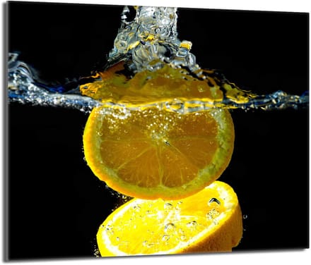 TMK ArtDeko - Snijplank - Glas - 60x52 cm - Citroenprint