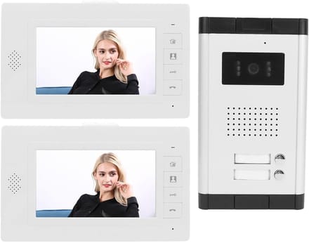 Video Intercom Systeem - Deurtelefoon Visueel - Veilig Thuis - 7 Inch Kleurenscherm - EU-stekker