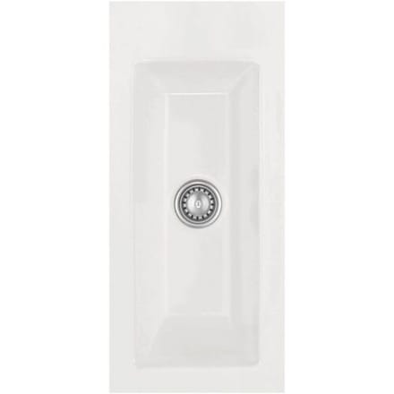 Systemceram Keradomo Mera 24 F sink for flush mounting with manual override, without tap hole 554601-12