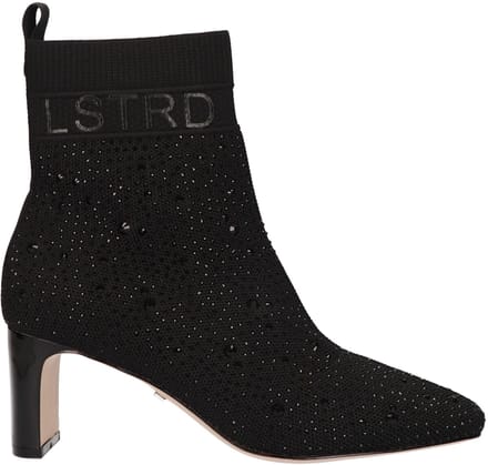 La Strada Enkellaars Zwart Knitted - Damesschoenen - Maat - 36