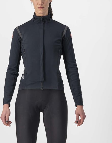 Castelli Windjack sterk waterafstotend Dames Zwart Zwart - PERFETTO RoS 2 W JACKET LIGHT BLACK BLACK - M