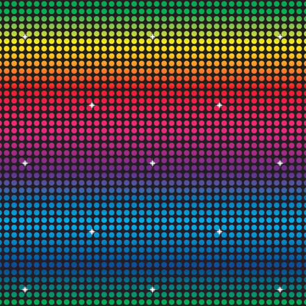 360 DEGREES - Disco wanddecoratie 1.2 x 9 meter jaren zeventig sfeer