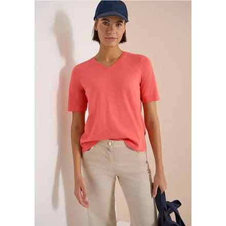 Basic Shirt met V-hals