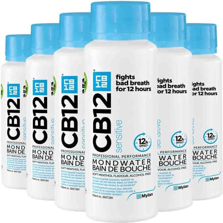CB12 Mondwater Sensitive - 6 x 250 ml - Voordeelverpakking