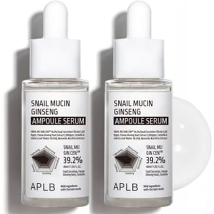 APLB - Snail Mucin Ginseng Ampoule Serum Set 2 pcs