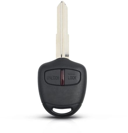 XEOD Autosleutelbehuizing - sleutelbehuizing auto - sleutel - Autosleutel / Geschikt voor: Mitsubishi 2 knops
