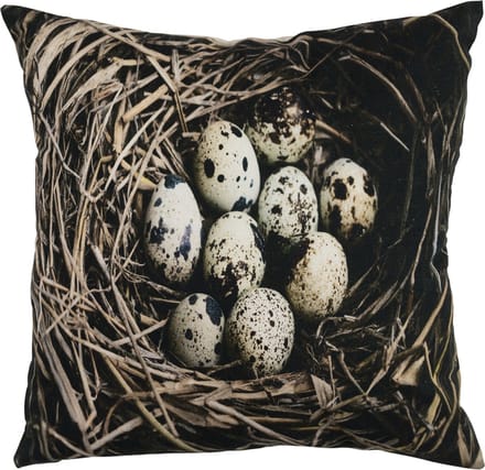 canvas kussen eieren in nest 50x50cm