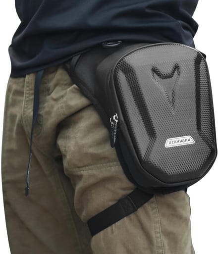 Waterdichte Hard Shell Been- en Taille Tas voor Motorrijden, Wandelen en Reizen