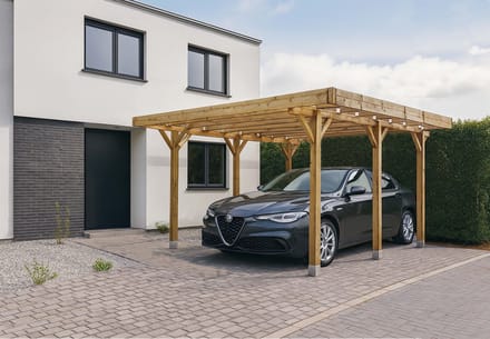 Solid Carport Base S7722 406x506x250cm