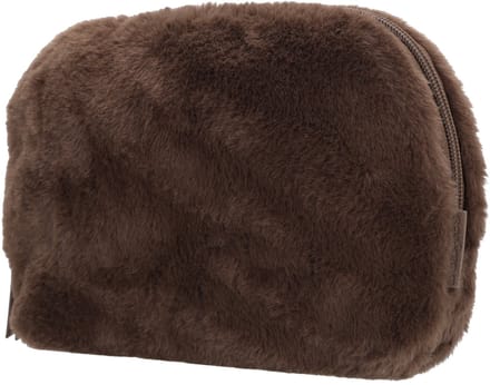 Beagles Barakaldo Toilettas - Pouch - Fur - Bont - Etui - Mokka