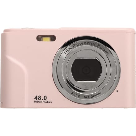 Appareil Photo Numérique 48MP Zoom 16X 1080P HD Écran IPS 2,4 Pouces Mini Appareil Photo de Poche Compact
