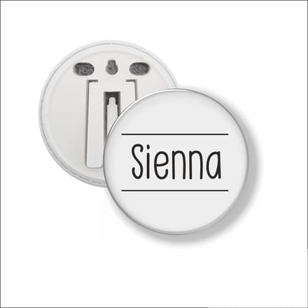 Button Met Clip 58 MM - Sienna